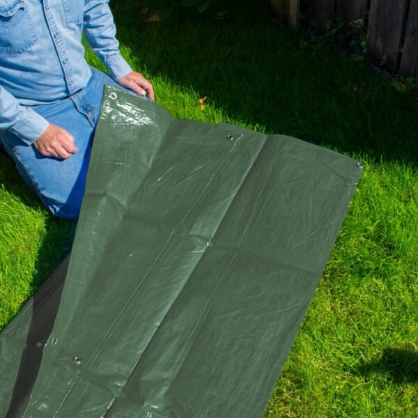 Green M-Grade Tarpaulin 4m x 6m Home & Garden Free Shipping 7