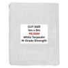 White medium duty tarpaulin 5m x 8m 90g/sqm free shipping 21