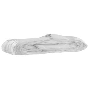 White M-Grade Tarpaulin with 10m of 6mm Bungee Rope and 10 x