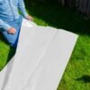 White medium duty tarpaulin 2m x 2m 90g/sqm free shipping 25