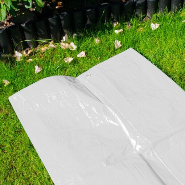 White medium duty tarpaulin 2m x 2m 90g/sqm free shipping 5