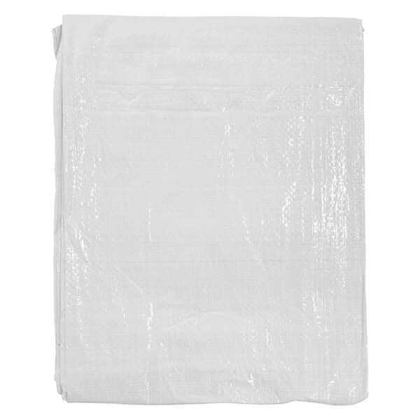 White medium duty tarpaulin 5m x 5m 90g/sqm free shipping 9