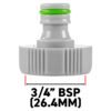 Female Tap Connector 3/4" or 1/2" BSP Female, Green/Gray