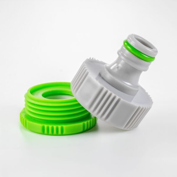 Female Tap Connector 3/4" or 1/2" BSP Female, Green/Gray