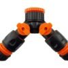 3 way connector set with valve black/orange – heavy duty outdoor garden tap uk garden hose fittings free shipping 21