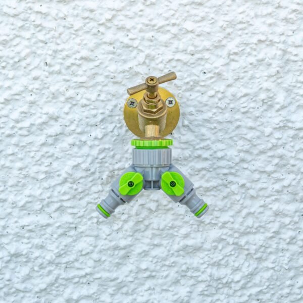 2-way tap connector with valves 1 inch or 3/4 inch bsp female – multi-way outdoor tap splitter uk kitchen tap connectors free shipping 15