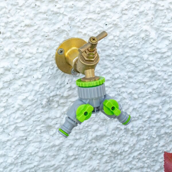 2-way tap connector with valves 1 inch or 3/4 inch bsp female – multi-way outdoor tap splitter uk kitchen tap connectors free shipping 17