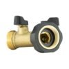 Double tap connector with valves & threaded outlets brass – outdoor tap connector uk garden hose fitting garden hose connection set free shipping 17