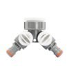 Double tap connector with valves wl – outdoor tap connector uk garden hose fitting garden hose connection set free shipping 11
