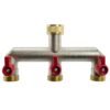 Wall flange kit 20mm mdpe + triple outlet metal splitter tap – mdpe pipe wall flange kit uk mdpe wall flange kits free shipping 45