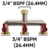 Wall flange kit 20mm mdpe + triple outlet metal splitter tap – mdpe pipe wall flange kit uk mdpe wall flange kits free shipping 47