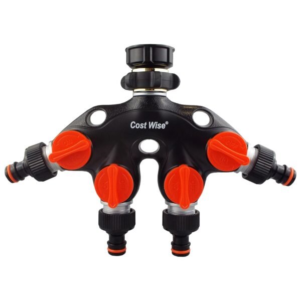 4 way tap connector with valves metal – multi-way outdoor tap splitter uk garden hose connection set free shipping 7