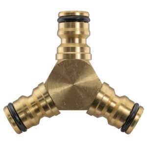 3 Way Male Snap-On Connector Brass Garden Hose Fittings Free Shipping