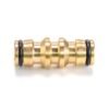 Two Way Male Snap-On Connector Brass Garden Hose Fittings Free Shipping 17