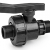 Full flow single union ball valve pp 1″bspm – heavy duty pipe & hose fitting uk full flow valves free shipping