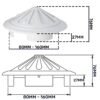Adjustable Louvre Vent Round 80mm-160mm White Louvre Vents Free Shipping 75