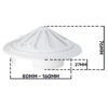 Adjustable Louvre Vent Round 80mm-160mm White Louvre Vents Free Shipping 77