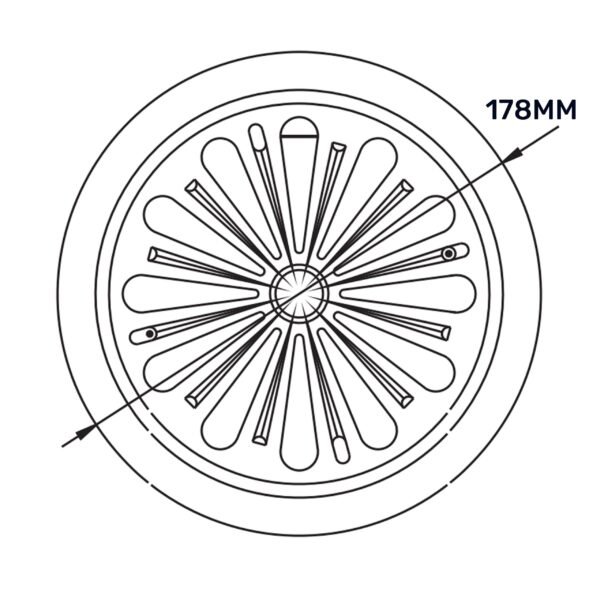 Adjustable Louvre Vent Round 80mm-160mm White Louvre Vents Free Shipping 31