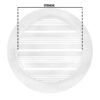 Louvre Vent Round Bella 100mm White Louvre Vents Free Shipping 47