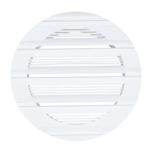 Louvre Vent Round Bella 125mm White Home & Garden Free Shipping