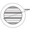 Louvre vent round bella 125mm white – louvre air vent cover uk louvre vents free shipping 49