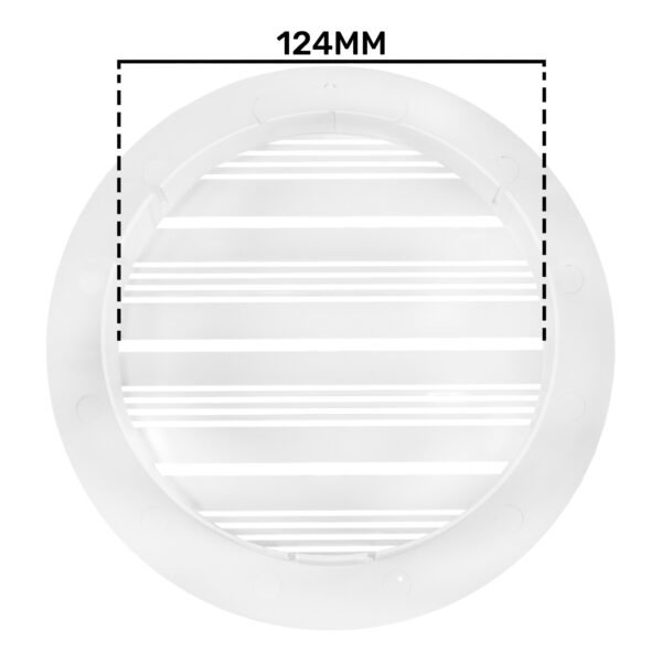 Louvre vent round bella 125mm white – louvre air vent cover uk louvre vents free shipping 15