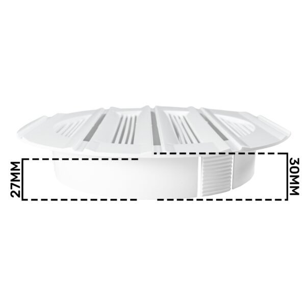 Louvre vent round bella 125mm white – louvre air vent cover uk louvre vents free shipping 17