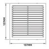 Louvre Vent D/140W 140mm X 140mm with Fly Screen Home & Garden Free Shipping 43