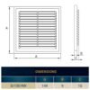 Louvre Vent D/150RW Classic 150mm Louvre Vents Free Shipping 55