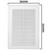 Louvre vent d/180x250rw classic 180mm x 250mm with fly screen – louvre air vent cover louvre vents free shipping 45