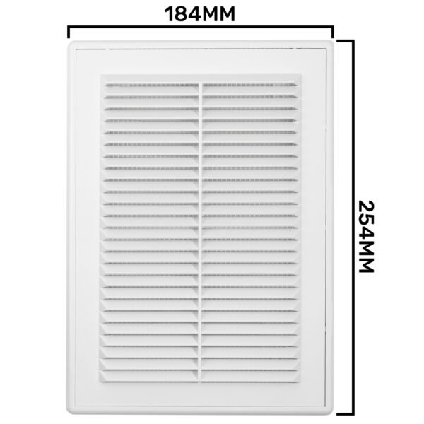 Louvre vent d/180x250rw classic 180mm x 250mm with fly screen – louvre air vent cover louvre vents free shipping 15