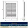 Louvre vent d/180x250rw classic 180mm x 250mm with fly screen – louvre air vent cover louvre vents free shipping 51
