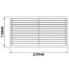Louvre vent d/220x120w classic 220mm x 120mm with fly screen home & garden free shipping 8