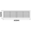 Louvre Vent D/430X110RW Classic 430mm X 110mm with Fly Louvre Vents Free Shipping 53