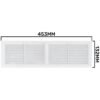 Louvre Vent D/430X110RW Classic 430mm X 110mm with Fly Louvre Vents Free Shipping 45