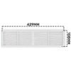 Louvre Vent D/430X110RW Classic 430mm X 110mm with Fly Louvre Vents Free Shipping 47
