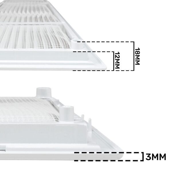 Louvre Vent D/430X110RW Classic 430mm X 110mm with Fly Louvre Vents Free Shipping 17
