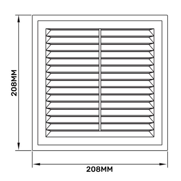 Louvre Vent D/210RW Classic 210mm Louvre Vents Free Shipping 31