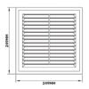 Louvre Vent D/250RW Classic 250mm Louvre Vents Free Shipping 51