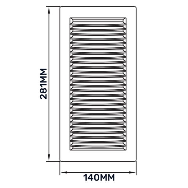 Louvre Vent White DL/90X240RW LUX With Fly Mesh Louvre Vents Free Shipping 27
