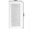 Louvre Vent White DL/90X240RW LUX With Fly Mesh Louvre Vents Free Shipping 51