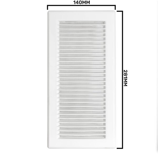 Louvre Vent White DL/90X240RW LUX With Fly Mesh Louvre Vents Free Shipping 17