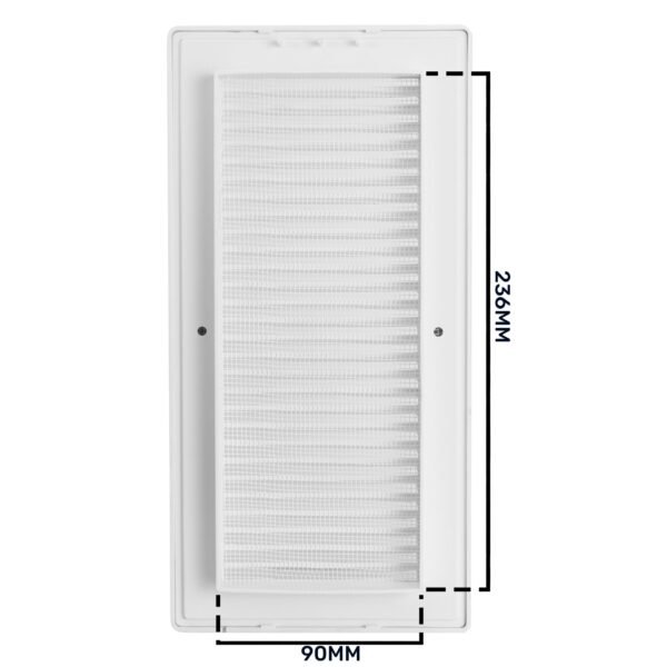 Louvre Vent White DL/90X240RW LUX With Fly Mesh Louvre Vents Free Shipping 19
