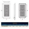 Louvre vent white dl/140x210 rw lux with fly mesh – louvre air vent cover uk louvre vents free shipping 8