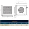 Louvre vent white dl/100 rw lux with fly mesh – louvre air vent cover uk louvre vents free shipping 12