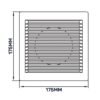 Louvre vent white dl/100 rw lux with fly mesh – louvre air vent cover uk louvre vents free shipping 14