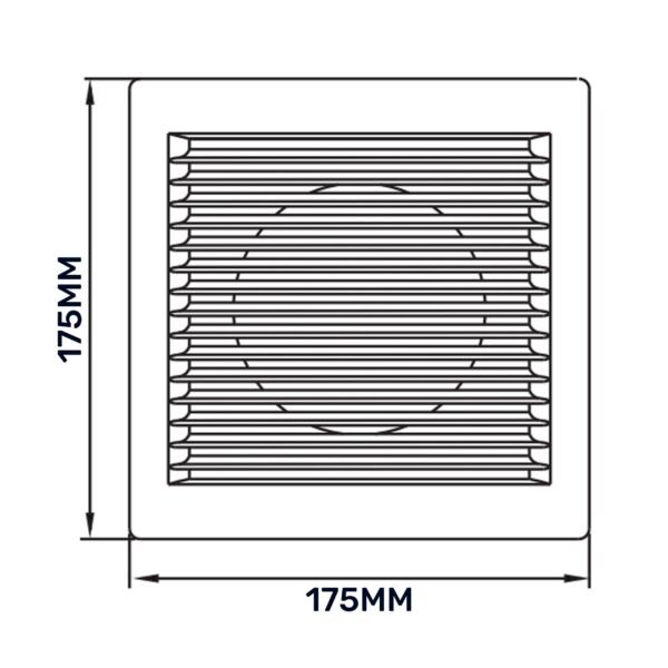 Louvre vent white dl/100 rw lux with fly mesh – louvre air vent cover uk louvre vents free shipping 14