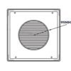Louvre vent white dl/100 rw lux with fly mesh – louvre air vent cover uk louvre vents free shipping 15