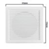 Louvre vent white dl/100 rw lux with fly mesh – louvre air vent cover uk louvre vents free shipping 9