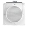Louvre vent white dl/100 rw lux with fly mesh – louvre air vent cover uk louvre vents free shipping 10